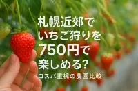 札幌近郊でいちご狩りを750円で楽しめる？コスパ重視の農園比較