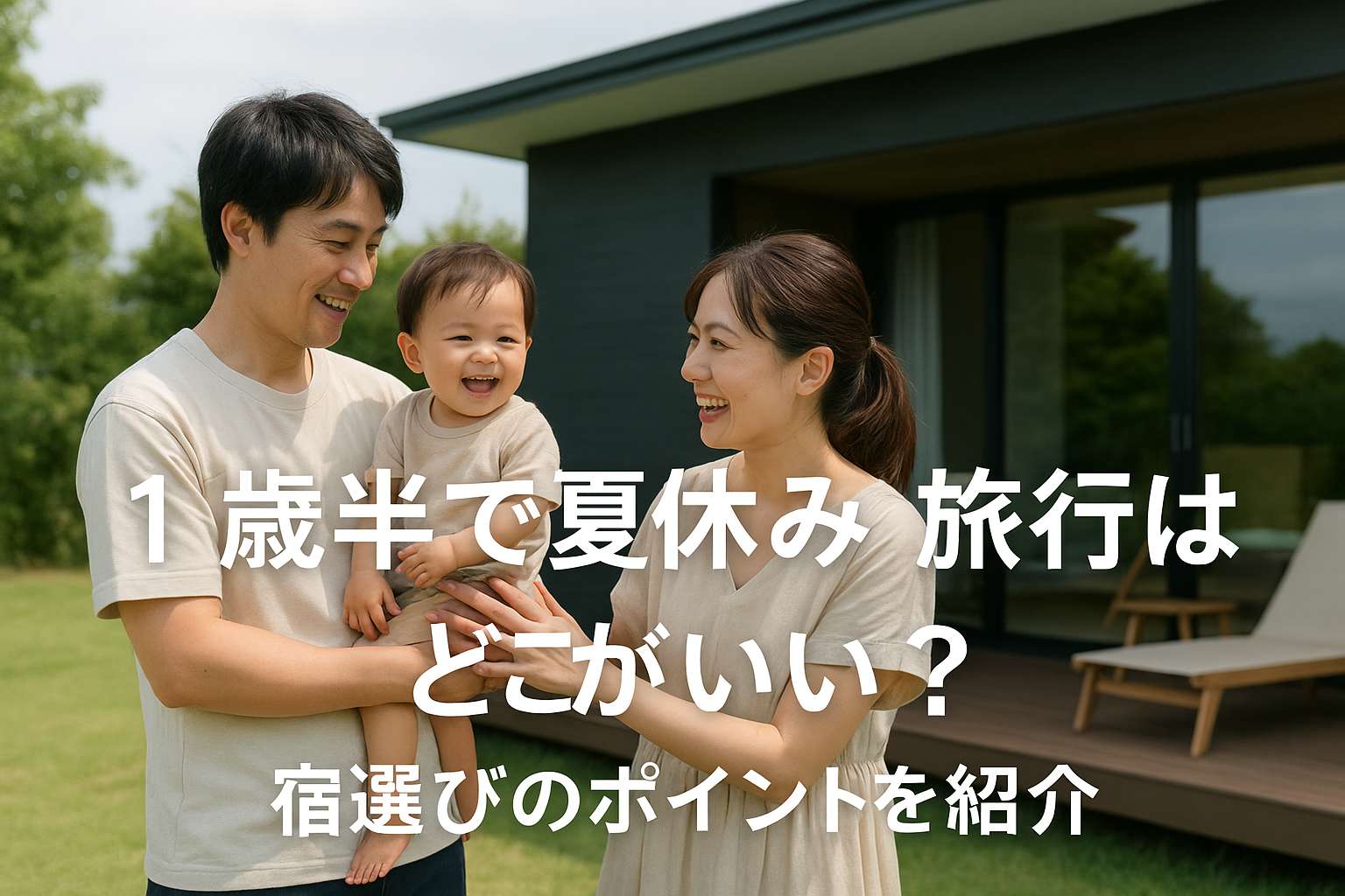 1歳半で夏休みの旅行はどこがいい？宿選びのポイントを紹介