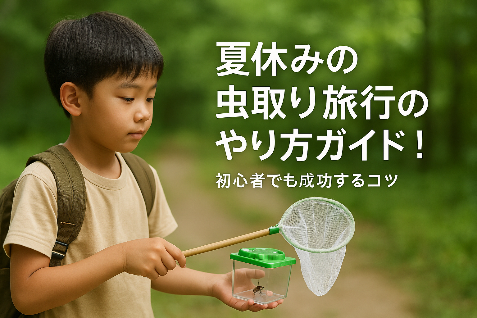 夏休みの虫取り旅行のやり方ガイド！初心者でも成功するコツ