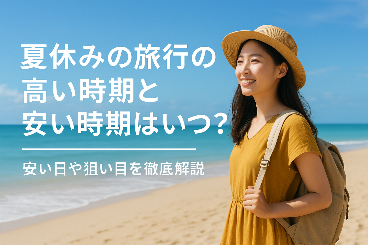 夏休みの旅行の高い時期と安い時期はいつ?安い日や狙い目を徹底解説