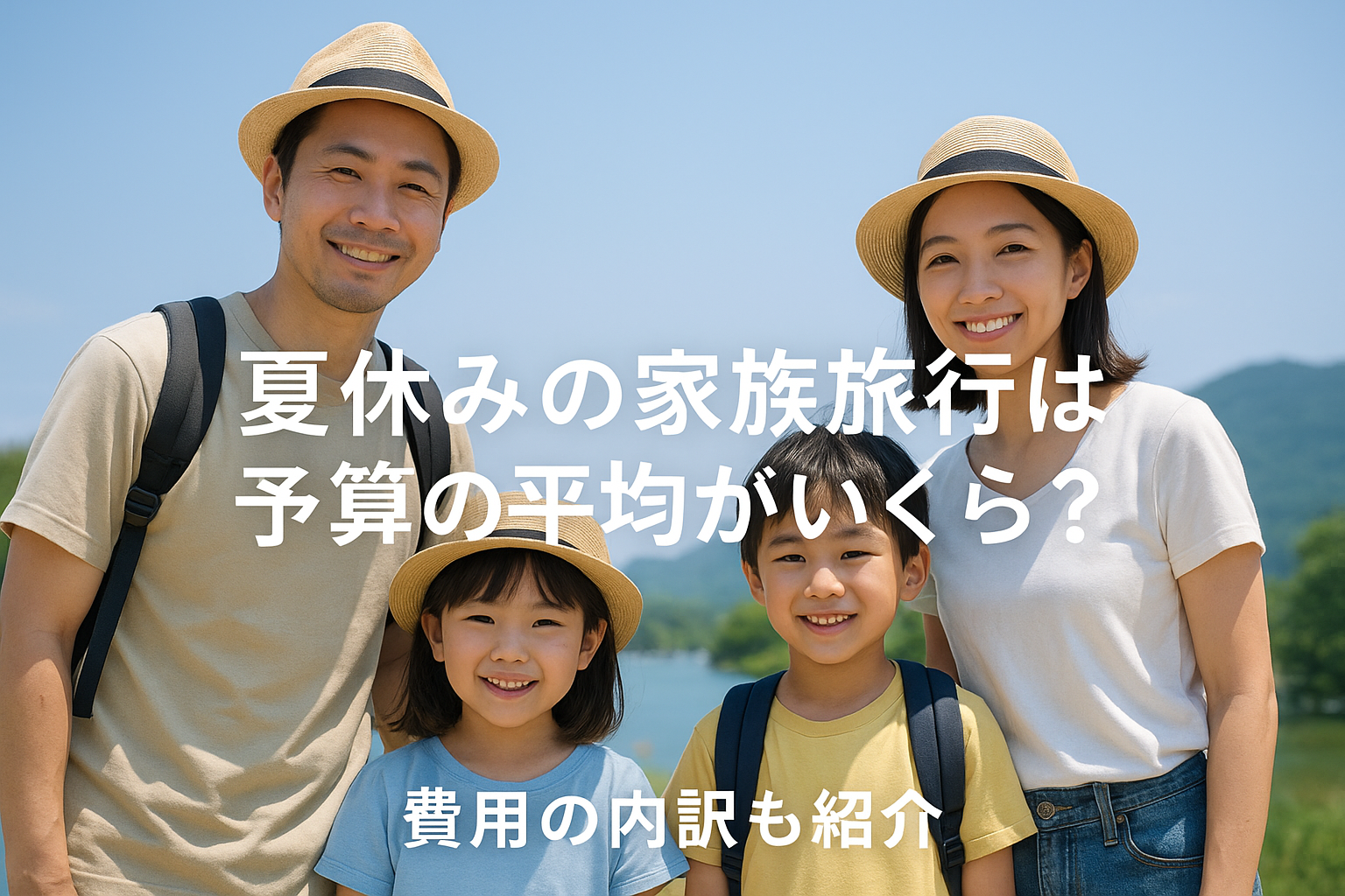 夏休みの家族旅行は予算の平均がいくら？費用の内訳も紹介