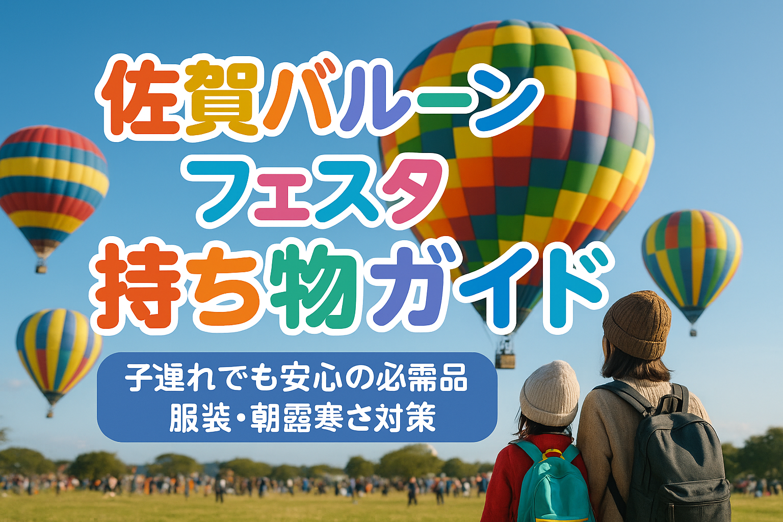 佐賀バルーンフェスタ 持ち物ガイド|子連れでも安心の必需品と服装・朝露寒さ対策