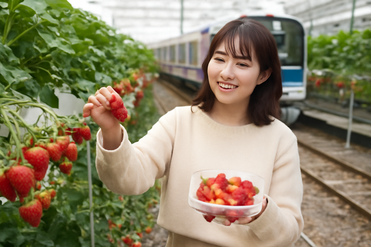 電車で行ける駅近いちご狩りが人気な理由って何？