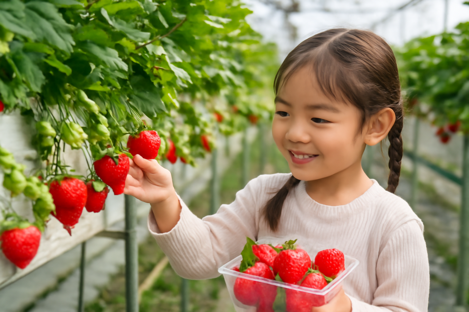 春日井のいちご狩りが“家族向け”と言える理由