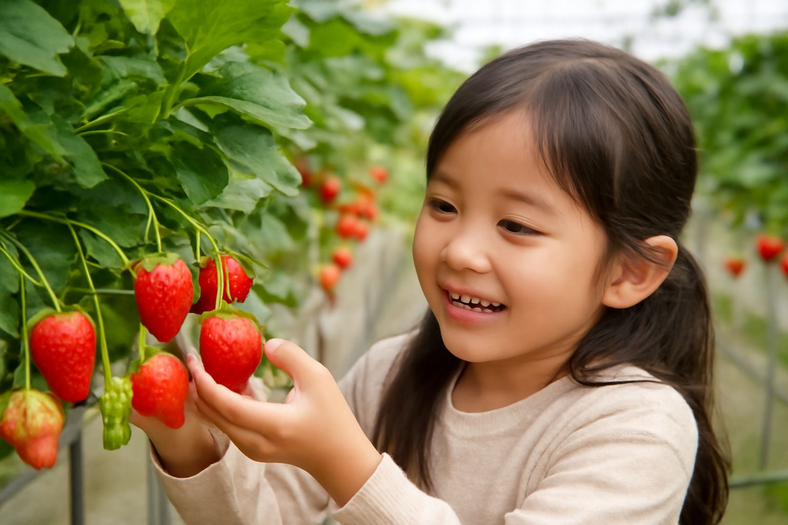 るり渓のいちご狩りは「家族で満足しやすい」口コミが多い印象です！
