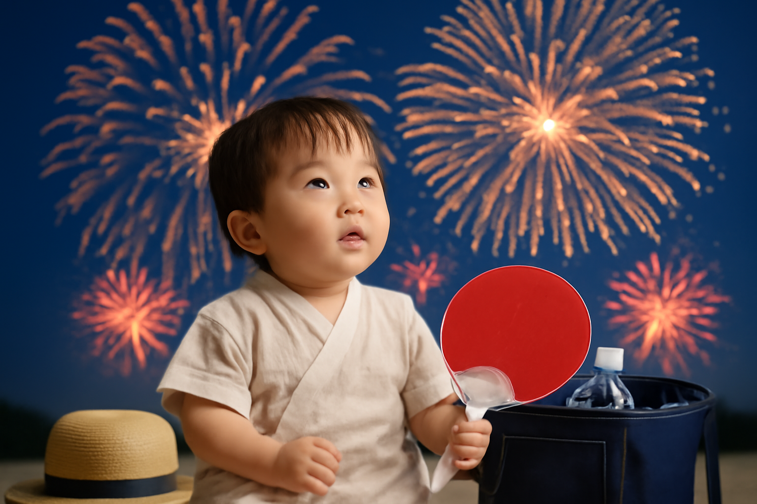 1歳と花火大会は「安全・暑さ・音・待ち時間」を押さえた持ち物で乗り切れます！