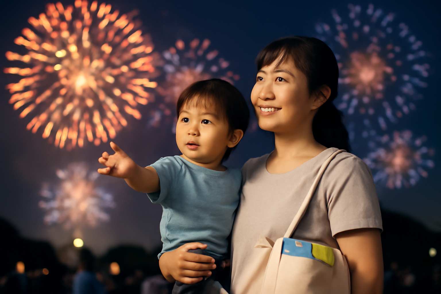 なぜ1歳連れは持ち物が増える？花火大会ならではの理由