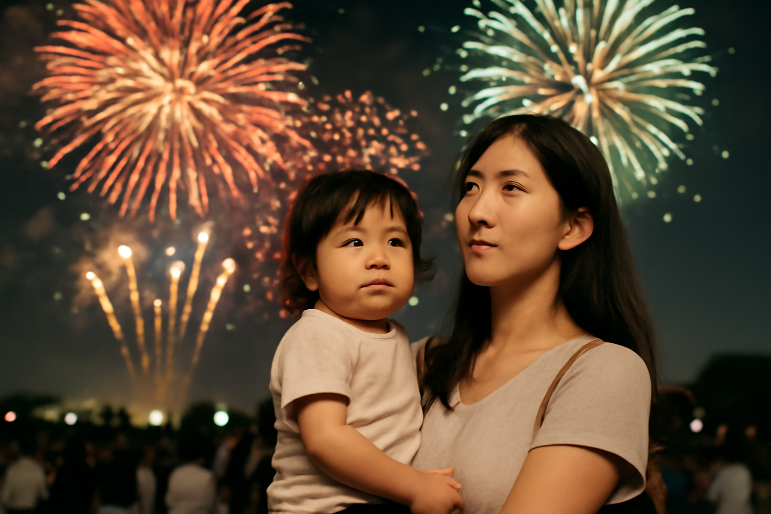2歳児が花火大会でぐずりやすいのは、環境がハードだからなんです
