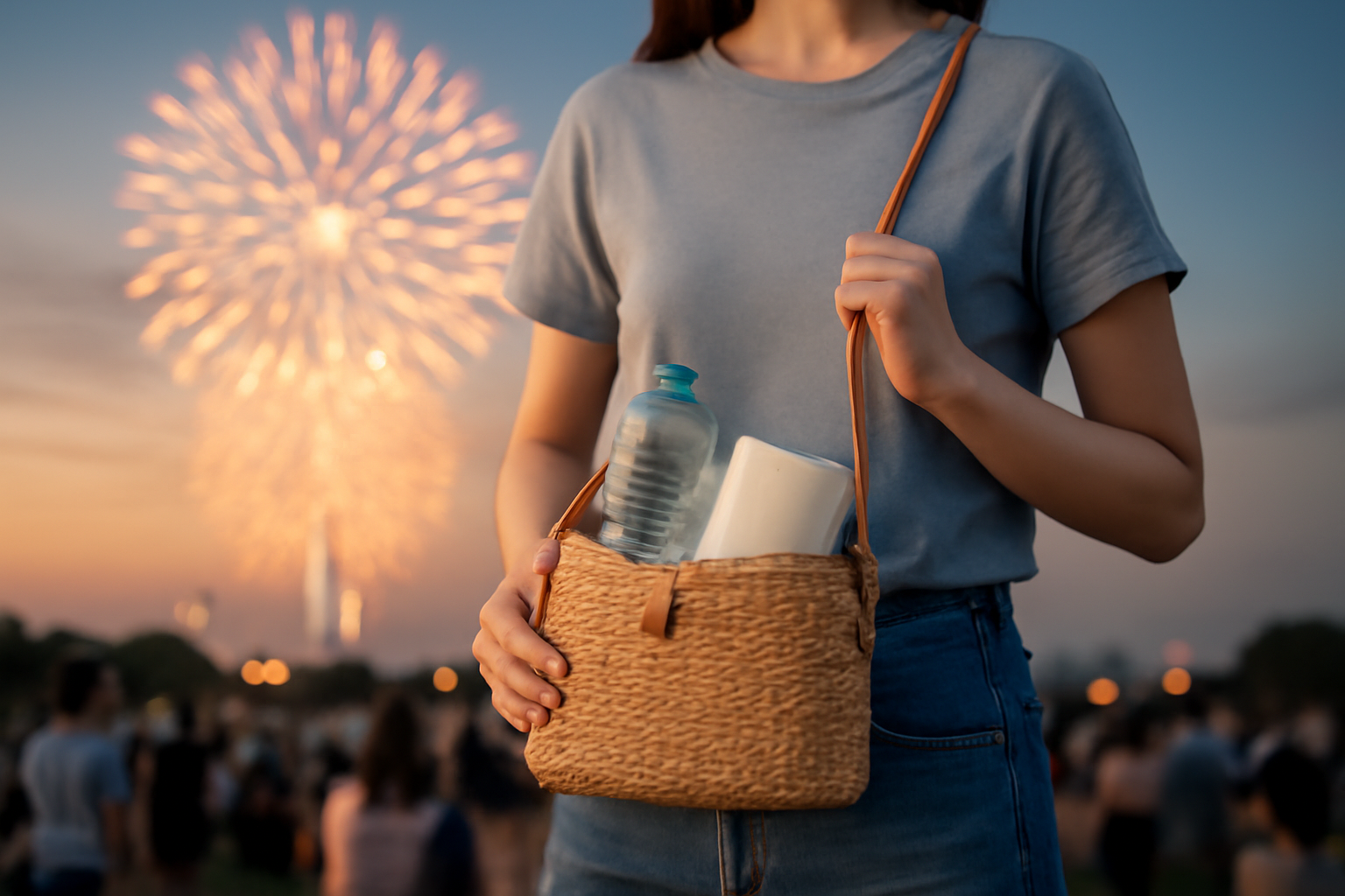 花火大会は「身軽さ」と「両手が空く」がいちばん大事です！