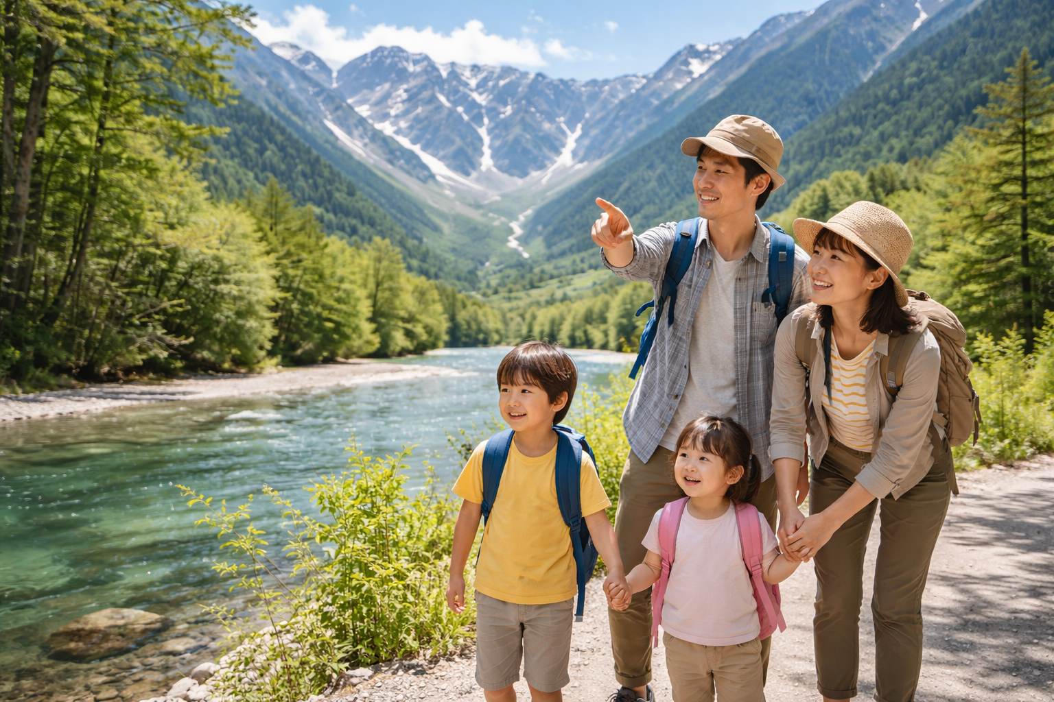 上高地は子供は何歳から?結論は「制限なし、目安は3歳前後」